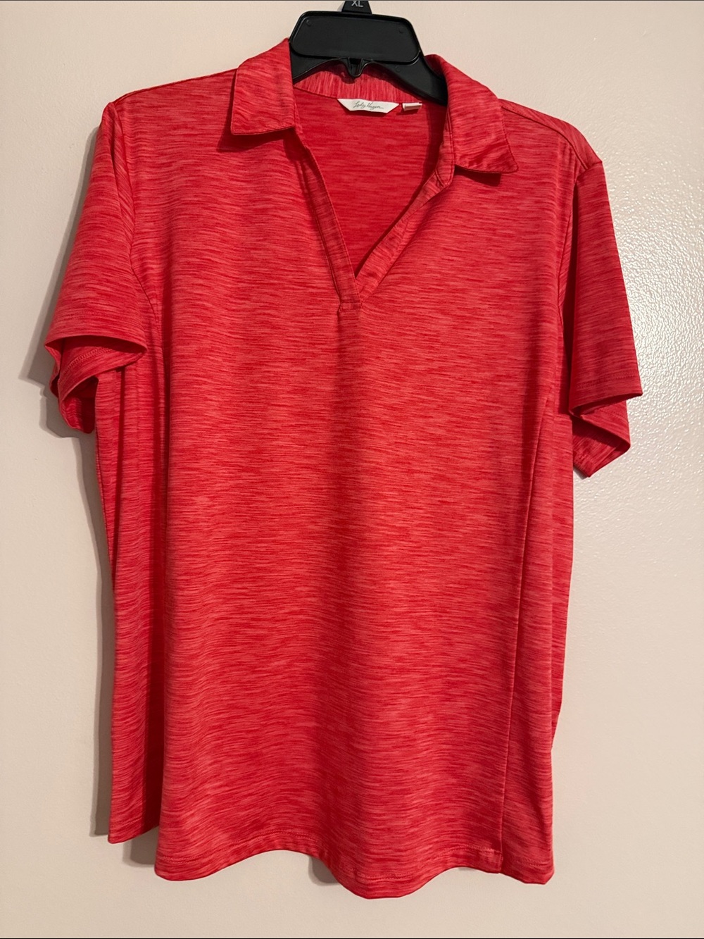 Woman’s Red Short-Sleeve Polo Golf Shirt - Classic Casual